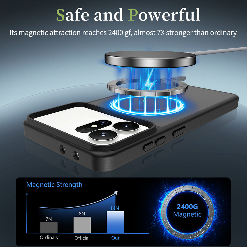 Magnetic Matte Silicone Case for Samsung Galaxy S27 Ultra S26 - Slim Shockproof 2-in-1 Skin-Feel Protective Cover