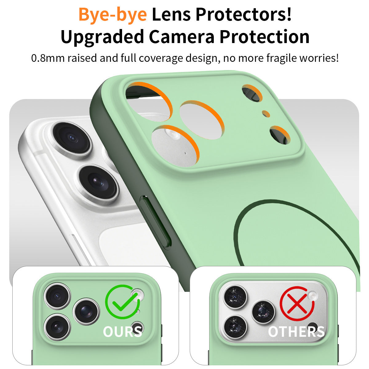 Magnetic Anti-Drop Phone Case with Lanyard, Skin-Feel PC+TPU Protective Cover Compatible with iPhone 16 / 17 Series