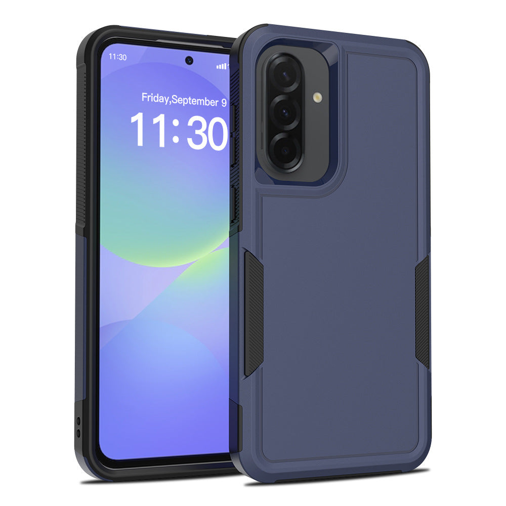 Shockproof Matte Black TPU Full-Cover Phone Case for Samsung Anti-Drop Protective Cover