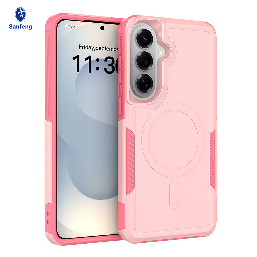 Magnetic All-Inclusive Phone Case for Samsung Galaxy S24 Ultra, 2-in-1 Hybrid TPU Shockproof Armor Cover