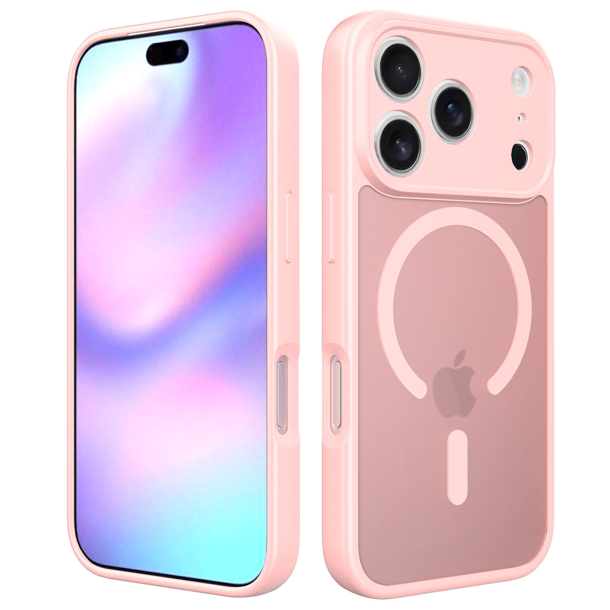 Magnetic Shockproof TPU Phone Case with Skin-Like Texture and Full Lens Protection for iPhone