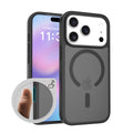 Magnetic Frosted Translucent Case for iPhone 16 & 17 Series, Shockproof Anti-Fall Protective Cover with Camera Button Support