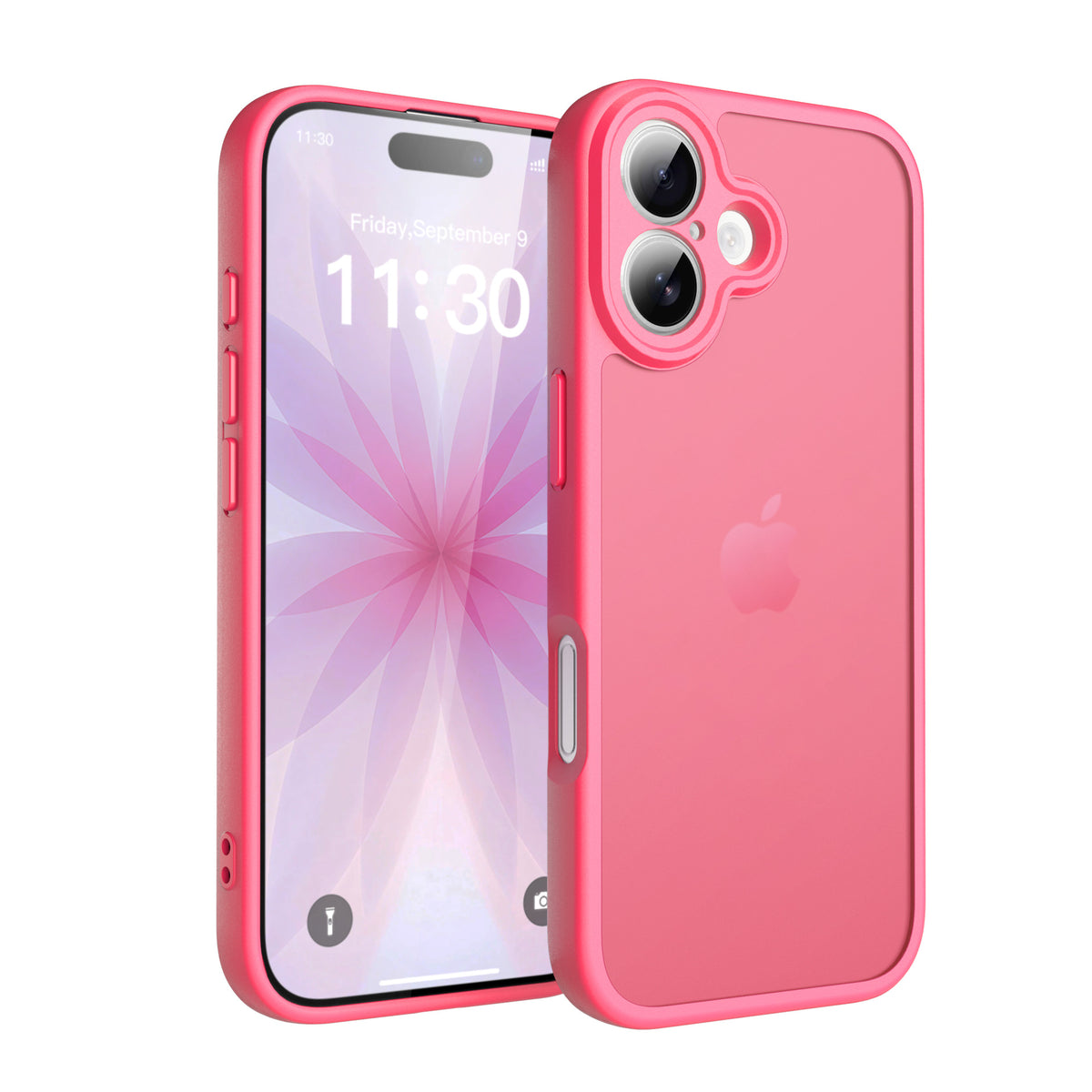 Frosted Skin-Feel Magnetic Phone Case for iPhone 16 Pro Max, Shockproof TPU Anti-Fall Protective Cover - Brown