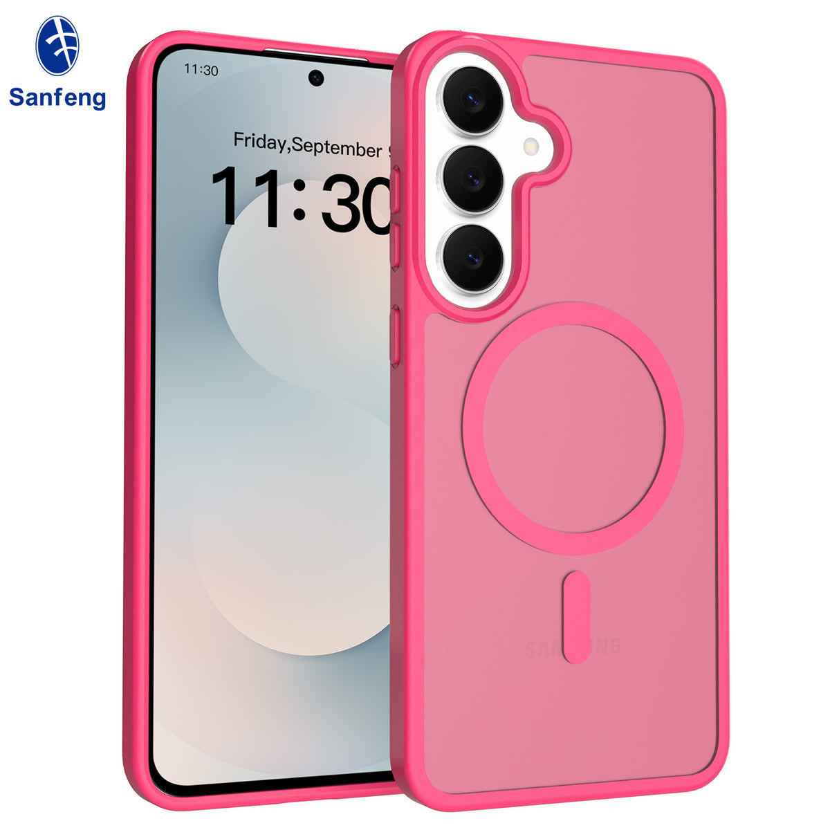 Magnetic Matte Anti-Drop Silicone Phone Case Compatible with Samsung Galaxy S25 S24 Series