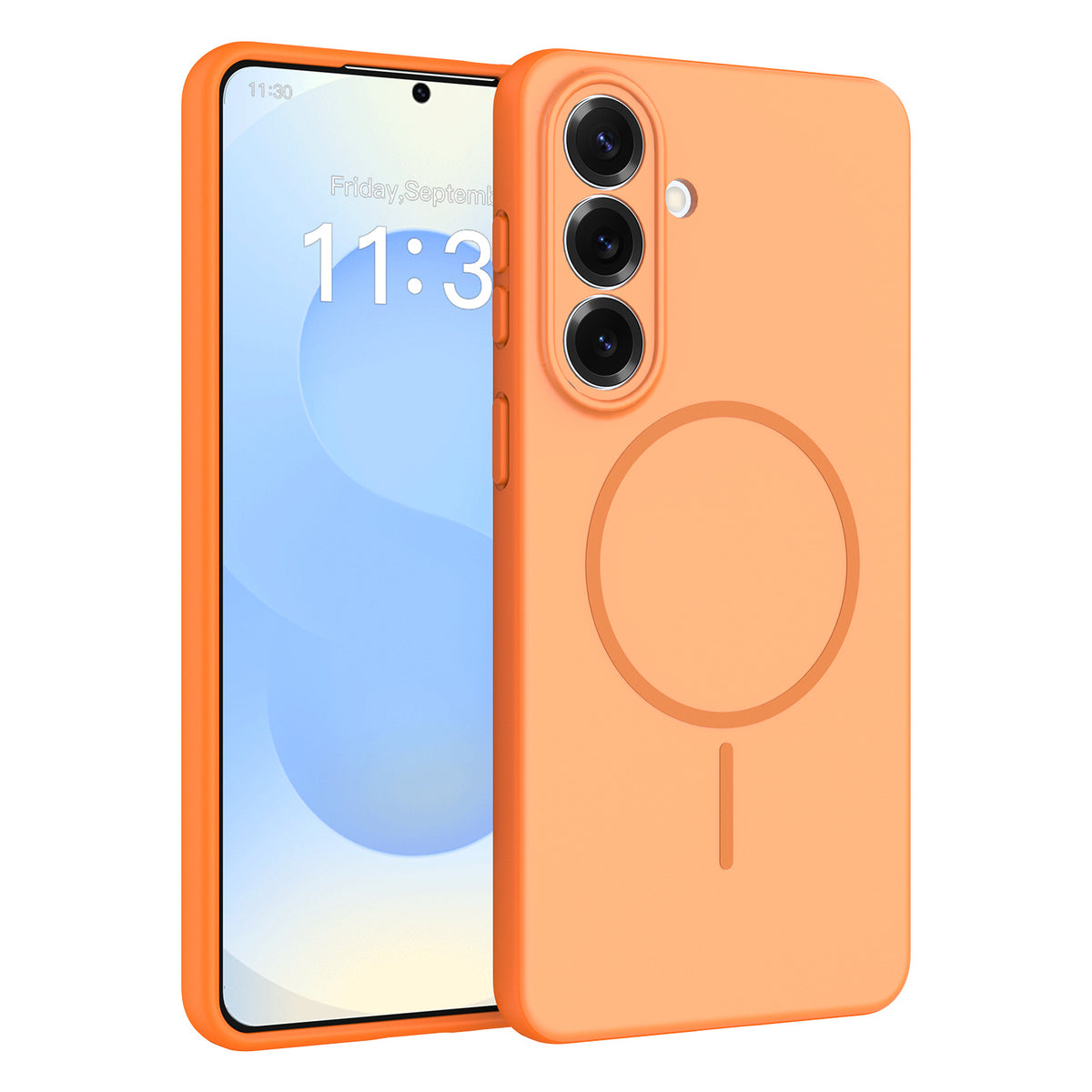 Skin-Feel Magnetic Protective Case for Samsung Galaxy S25 Ultra, S25 Plus, S24 Series - Slim TPU Anti-Fall & Anti-Fingerprint Phone Cover