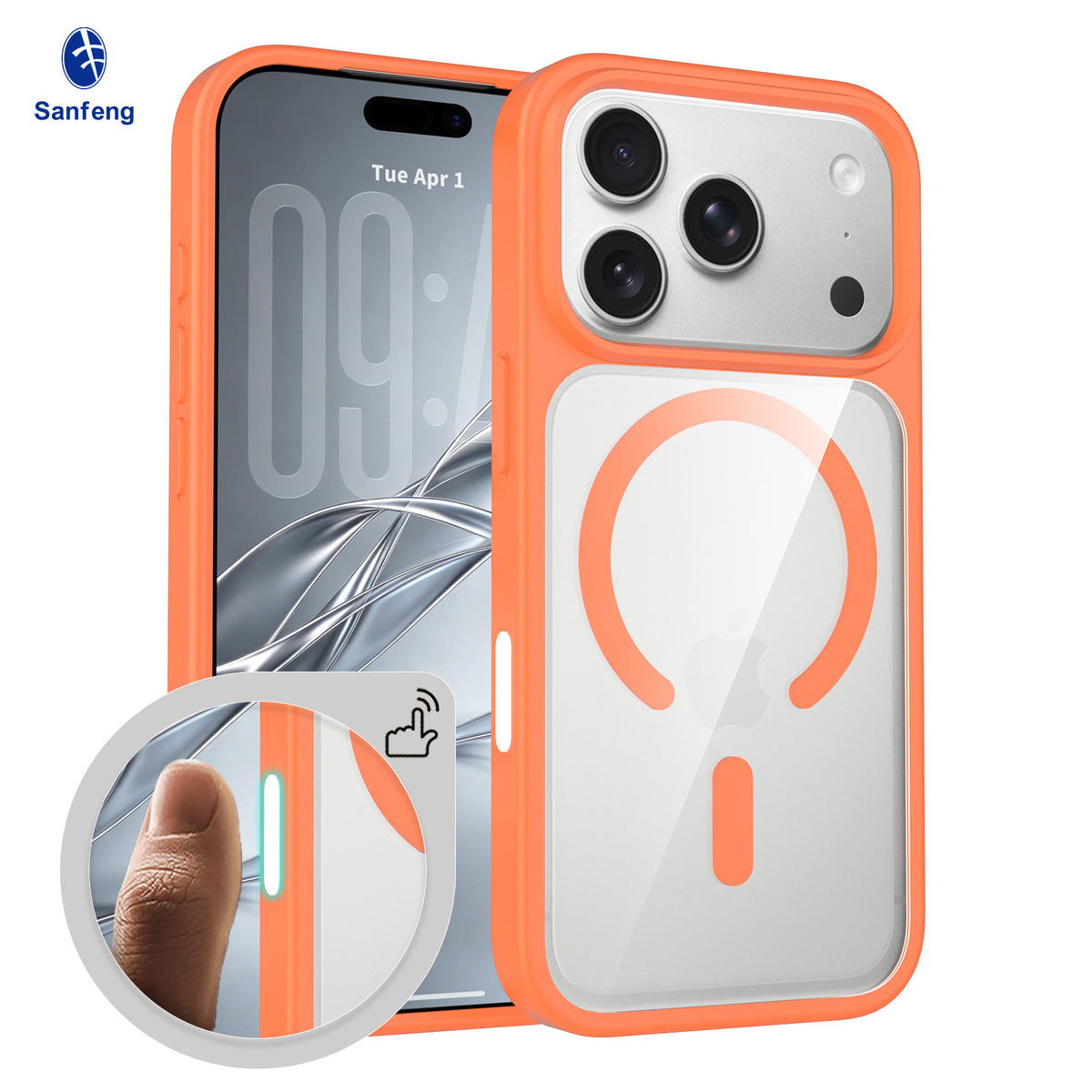 Magnetic Translucent Frosted Case for iPhone 17 Pro Max, Shockproof Skin-Feel Silicone Protective Phone Cover