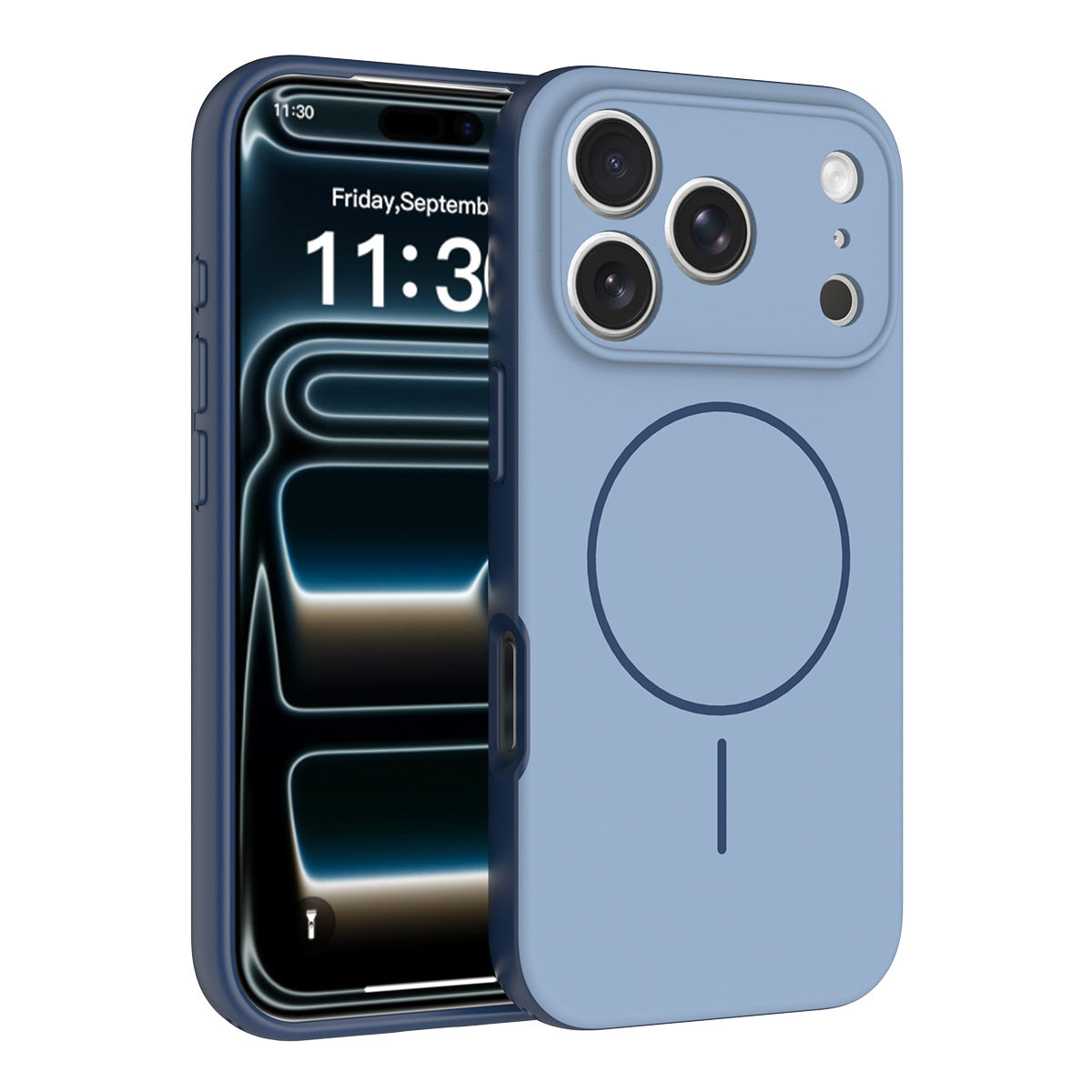 Magnetic Anti-Drop Phone Case with Lanyard, Skin-Feel PC+TPU Protective Cover Compatible with iPhone 16 / 17 Series