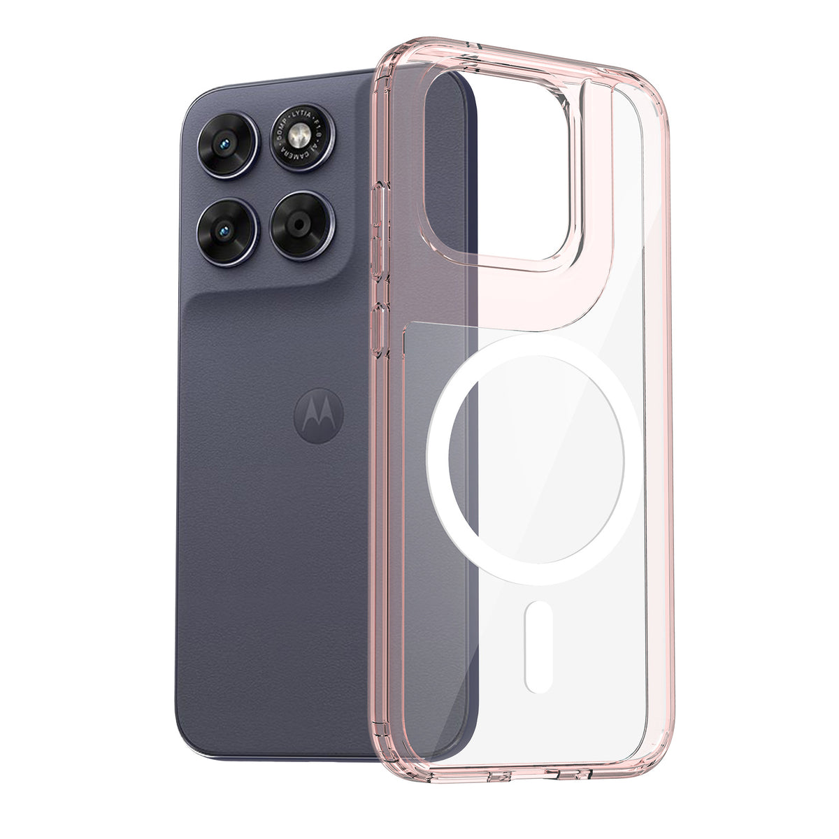 Transparent Magnetic Shockproof Case for Motorola Moto G & Edge Series, Slim 1.5mm Anti-Fingerprint TPU Protective Clear Cover