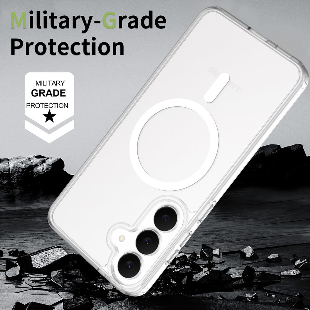 Magnetic Matte Anti-Drop Silicone Phone Case Compatible with Samsung Galaxy S25 S24 Series