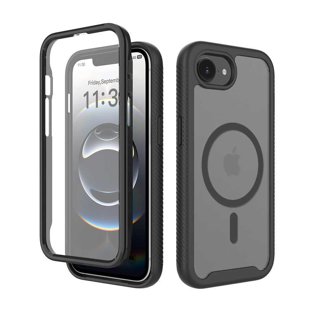 Skin-Feel Magnetic TPU Phone Case Anti-Fingerprint Protective Cover Compatible with iPhone 17 Air and 16 Pro