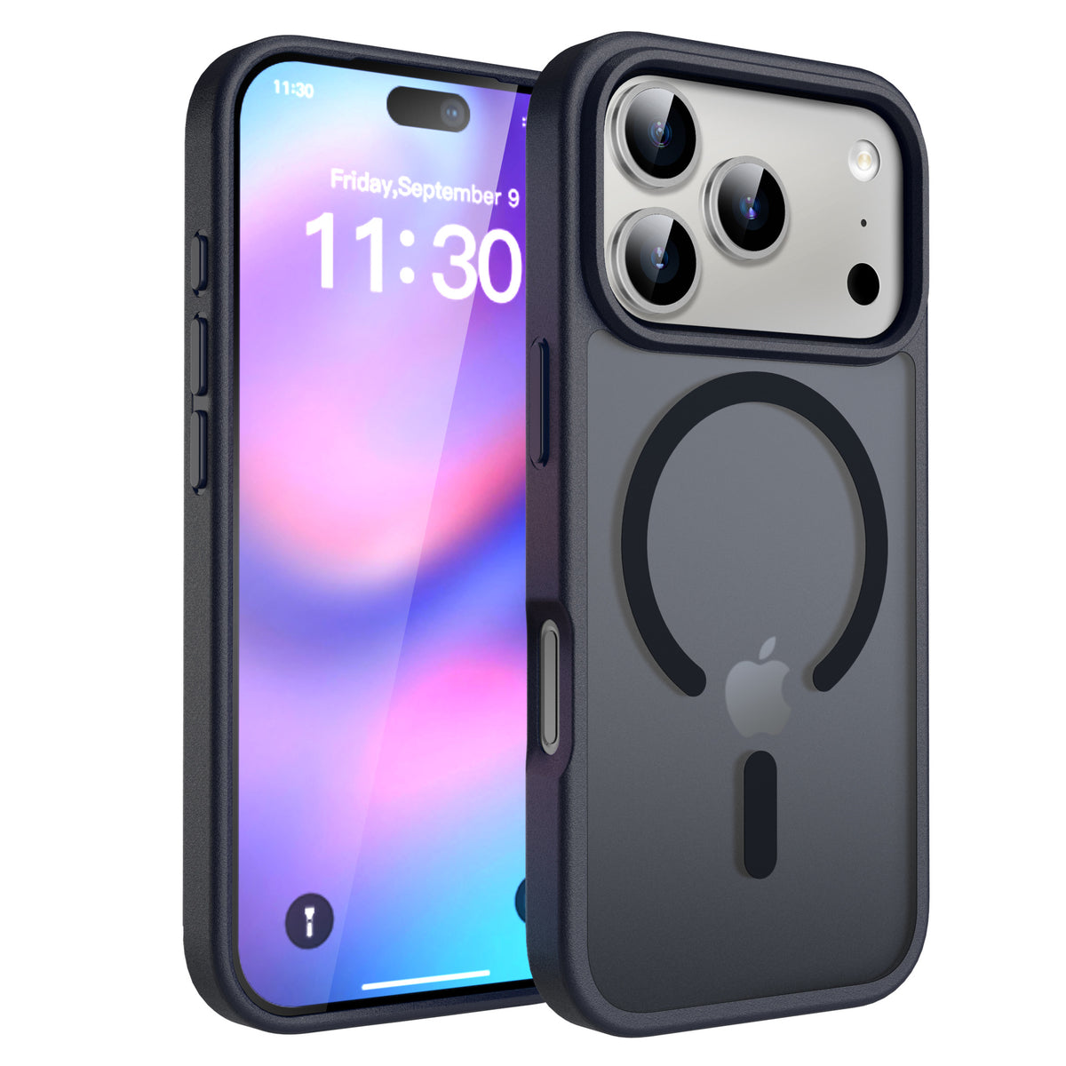 Magnetic Matte Anti-Drop Protective Phone Case for iPhone, Shockproof High-Quality TPU Back Cover