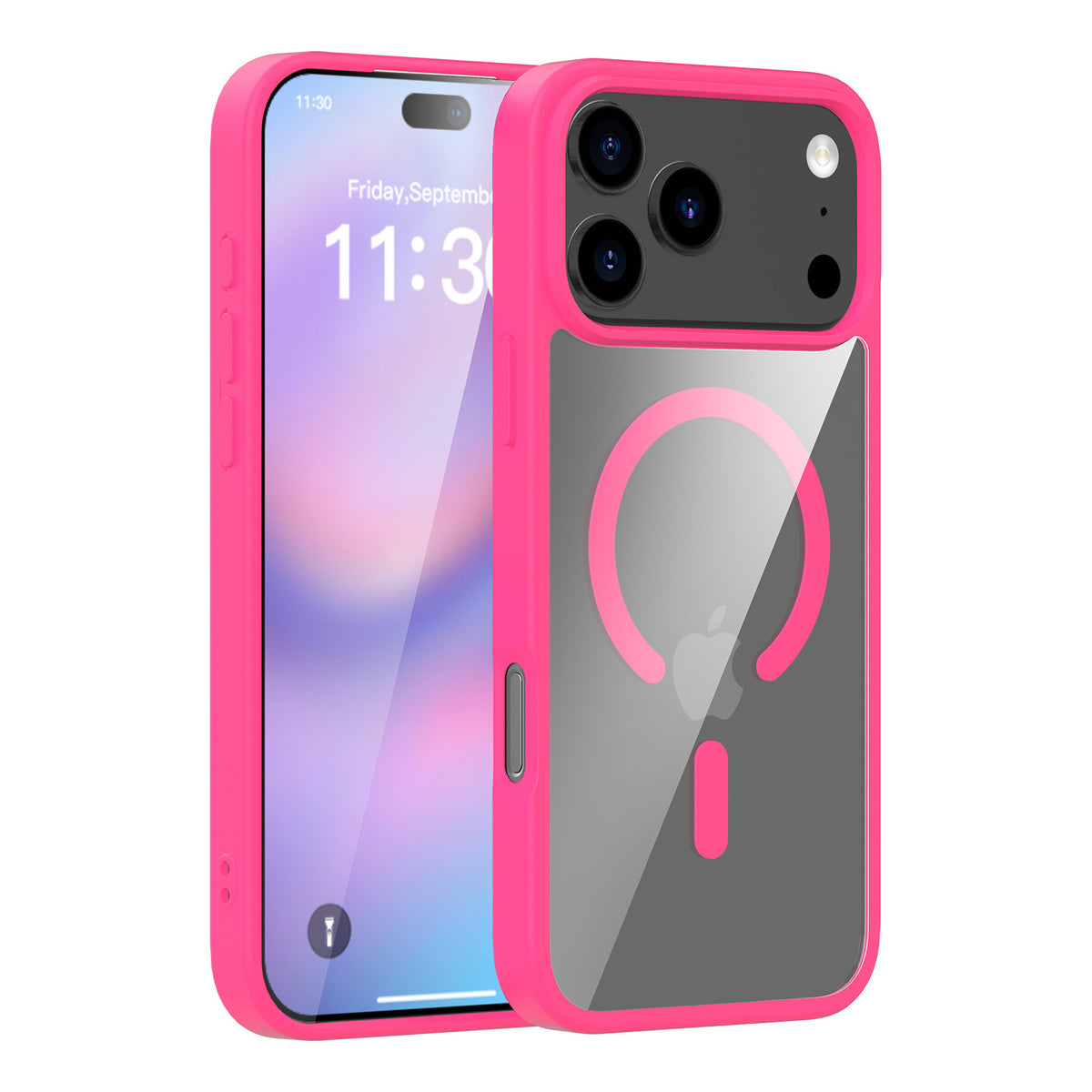 Translucent Matte Magnetic Phone Case for iPhone 17 16 15 Pro Max Plus Air, High-Quality TPU Anti-Fall Protective Soft Cover