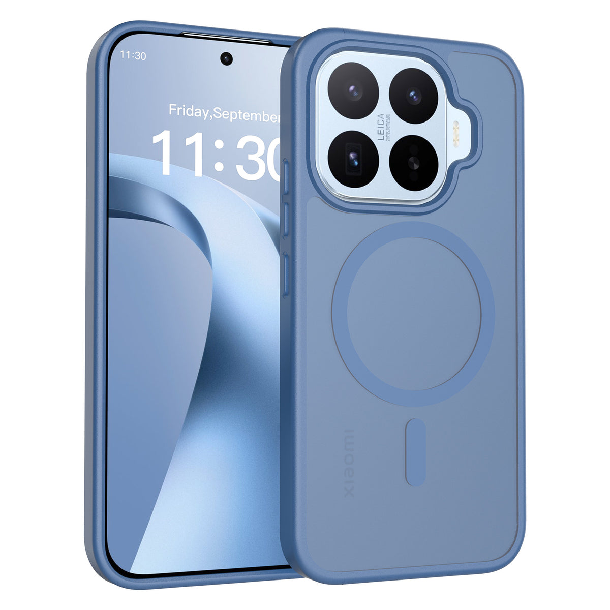 Magnetic Matte Translucent Shockproof Phone Case for Xiaomi 15 Pro / 15 / 14T / Redmi Note 14 Series, Anti-Fingerprint TPU Protective Back Cover