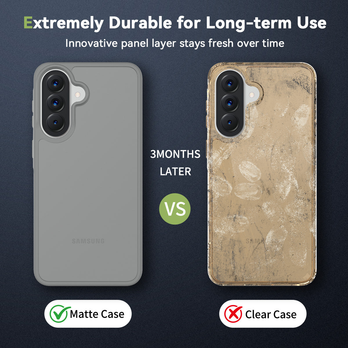 Minimalist Matte Frosted TPU Phone Case with Straight Edge & Skin-Feel Finish, Anti-Drop Protective Cover for Samsung Galaxy