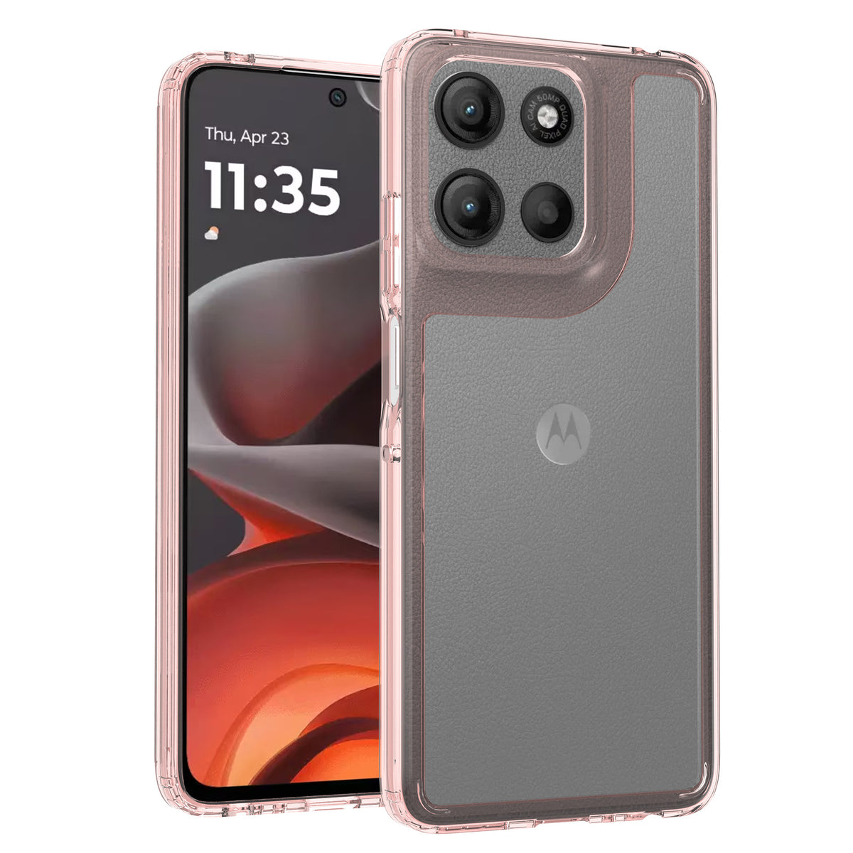 Anti-Scratch Clear TPU Phone Case Compatible with Motorola Moto G 5G 2025 / G56 / 60 Fusion, Transparent Shockproof Protective Cover