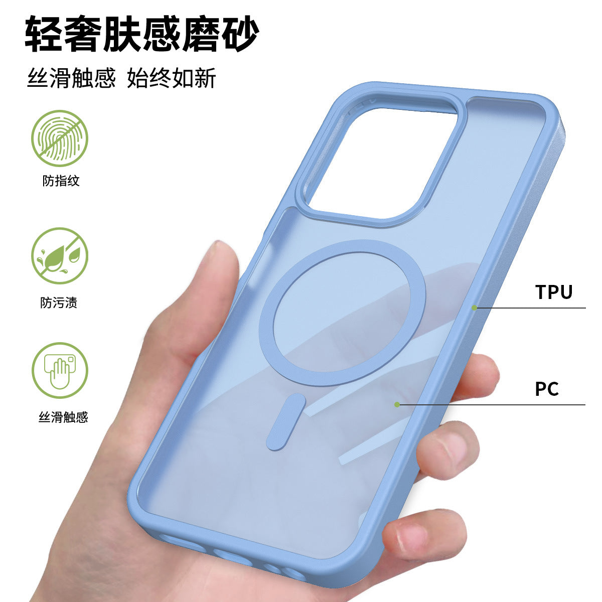 Translucent Matte Magnetic Phone Case with Anti-Fingerprint Drop Protection for Redmi 14C, Note 14 Pro & Xiaomi 15 Series