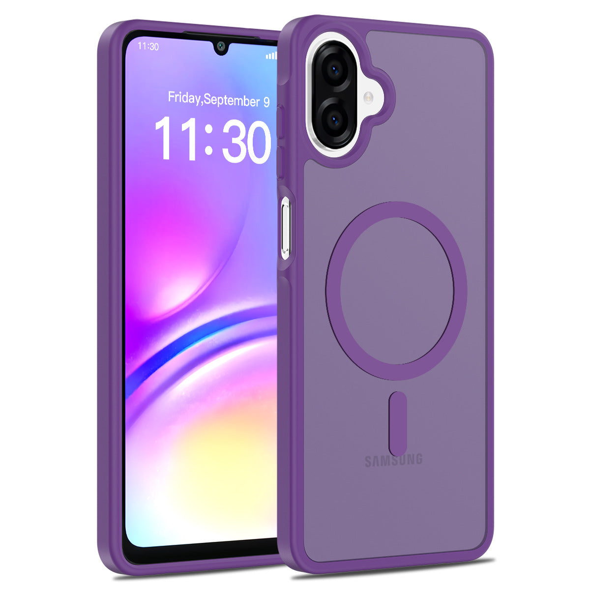 Magnetic Matte Silicone Shockproof Case for Samsung Galaxy A Series, Airbag Anti-Drop Protective Cover