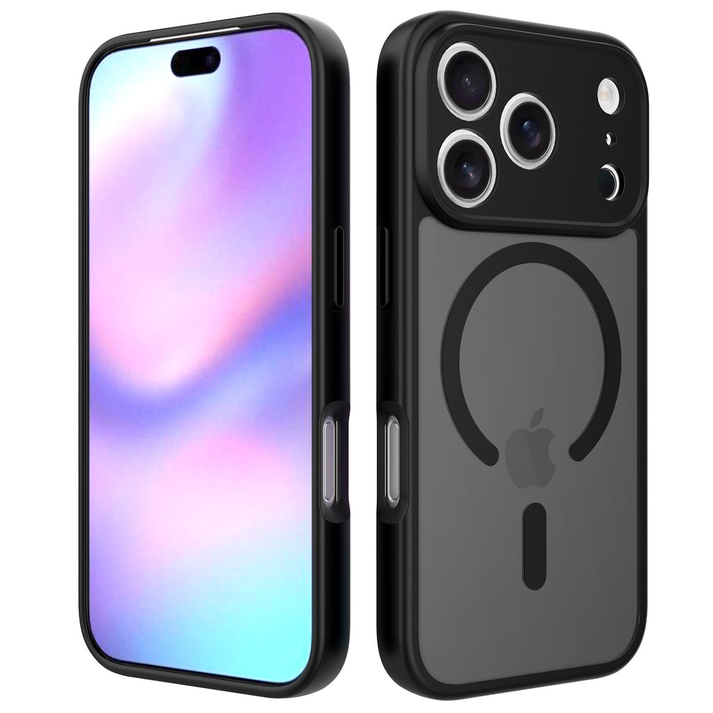 Frosted Magnetic Shockproof Phone Case for iPhone 17 16 15 Pro Max Plus, Anti-Drop Hard Shell with Precision Cutouts