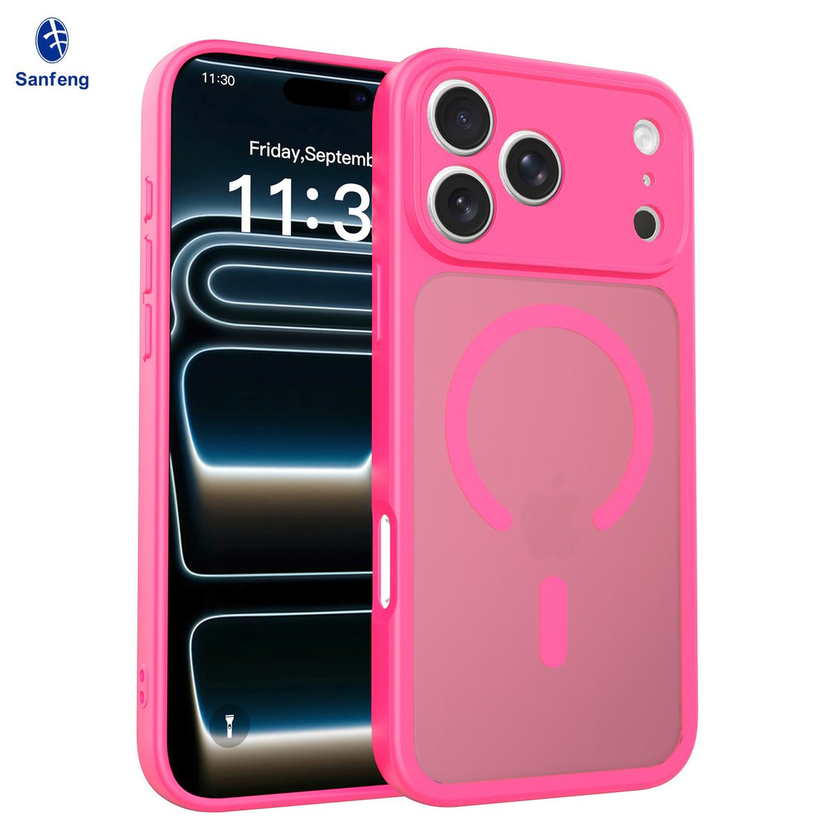 Magnetic Matte TPU Phone Case Compatible with iPhone 17 Air, Skin-Feel Anti-Fingerprint Semi-Transparent Protective Cover