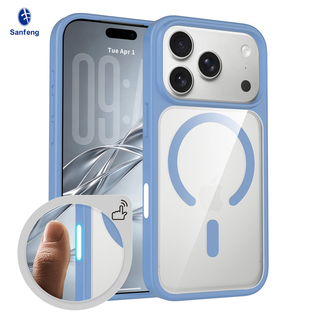 Magnetic Translucent Frosted Case for iPhone 17 Pro Max, Shockproof Skin-Feel Silicone Protective Phone Cover