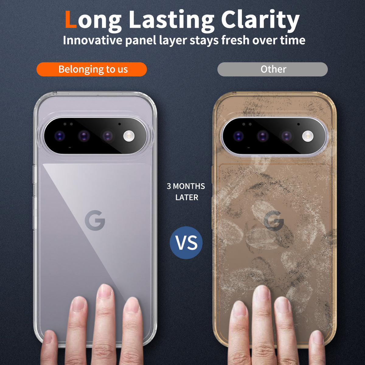 Clear Shockproof Silicone Case for Google Pixel - Thickened 2.0 Anti-Drop Magnetic Protective Cover