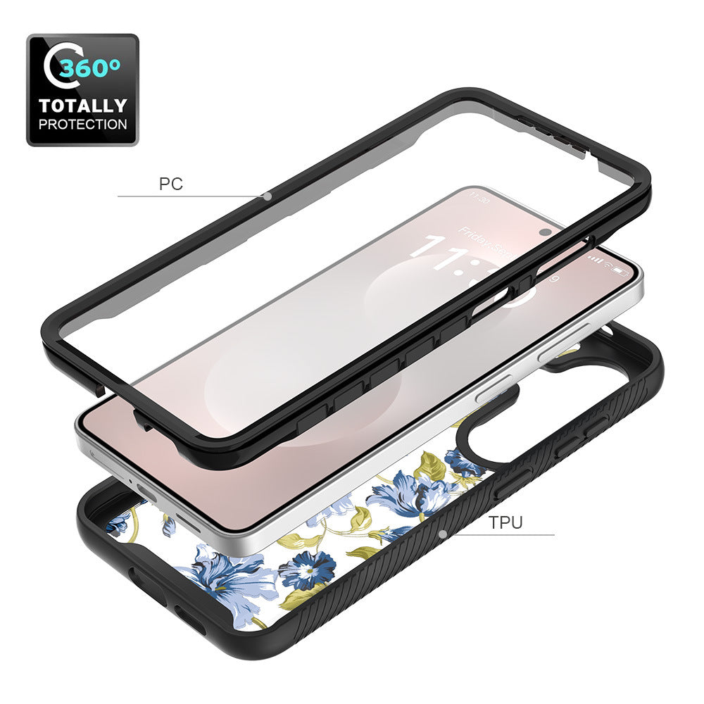 Starry Sky Painting Silicone Phone Case for Samsung Galaxy S26 Ultra, S26, S25 Plus - Magnetic Anti-Fingerprint Protective Cover