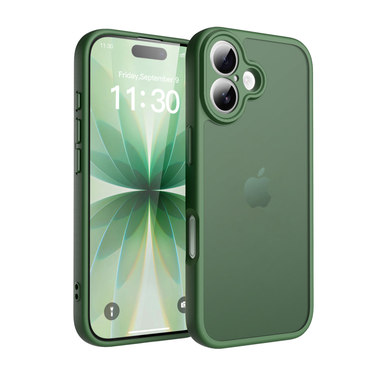 Frosted Skin-Feel Magnetic Phone Case for iPhone 16 Pro Max, Shockproof TPU Anti-Fall Protective Cover - Brown