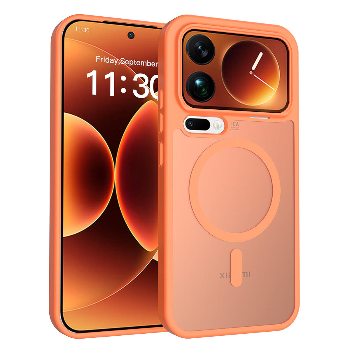 Magnetic Frosted Translucent Case for Xiaomi - Anti-Fall Matte Skin-Feel Shockproof TPU Phone Cover
