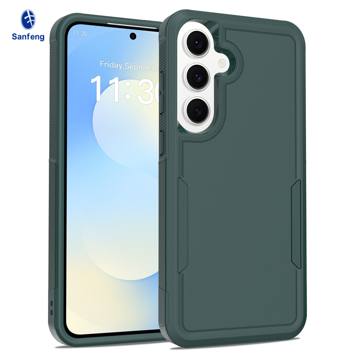 Two-in-One Heavy Duty Anti-Fall Protective Phone Case for Samsung Galaxy S24 Ultra, Nordic Style Shockproof Armor Cover