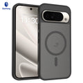 Magnetic Frosted Translucent Case Compatible with Google Pixel, Thickened Shockproof TPU Anti-Fall Protective Cover