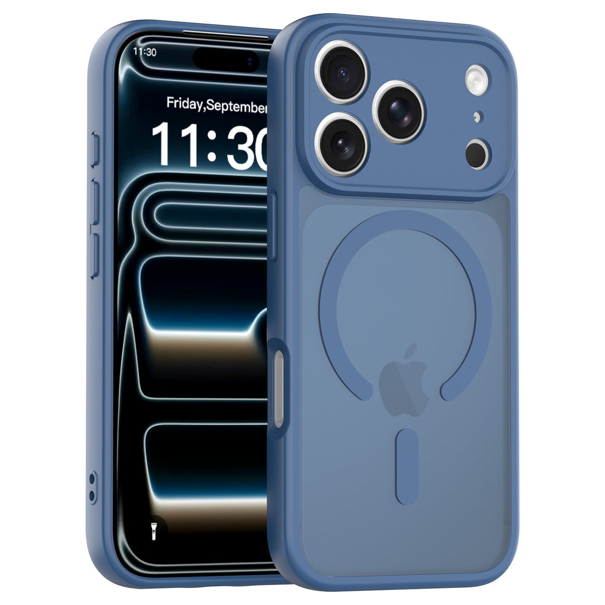 Magnetic Skin-Feel Shockproof TPU Phone Case for iPhone 17, 16, and 15 Series Full Protective Cover