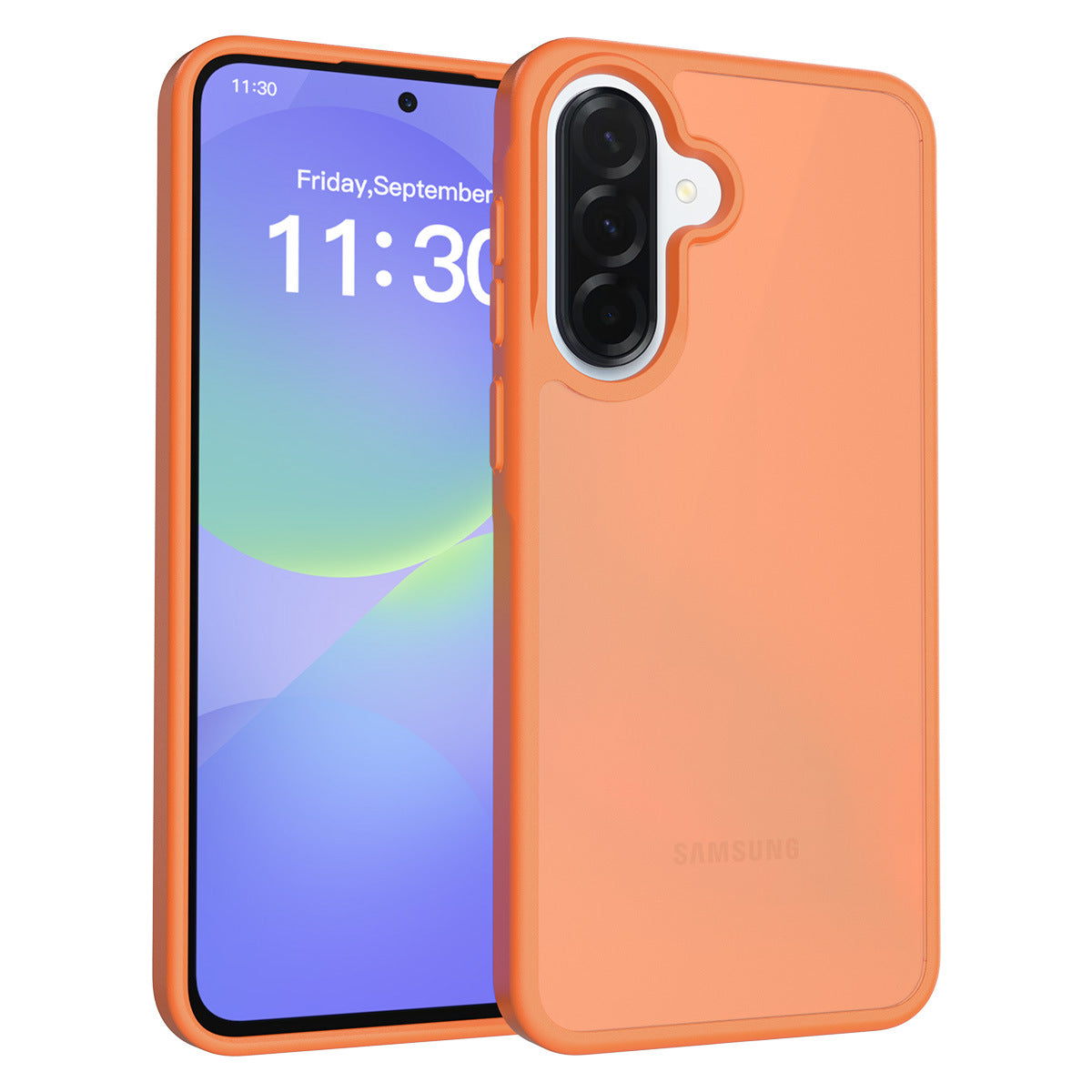 Matte Frosted Semi-Transparent Phone Case for Samsung Galaxy A37 A27 A57 A56 - Anti-Fingerprint Protective Cover with Soft TPU Edge and Hard Back