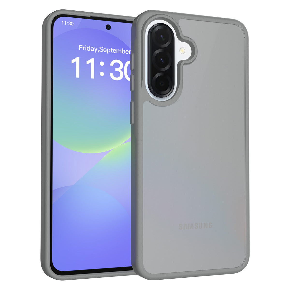 Matte Frosted Semi-Transparent Phone Case for Samsung Galaxy A37 A27 A57 A56 - Anti-Fingerprint Protective Cover with Soft TPU Edge and Hard Back