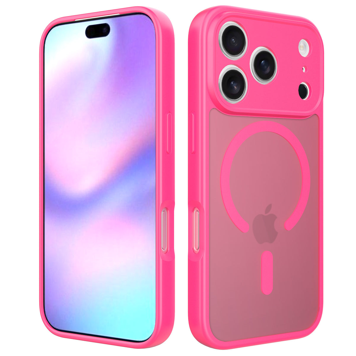 Magnetic Shockproof TPU Phone Case with Skin-Like Texture and Full Lens Protection for iPhone