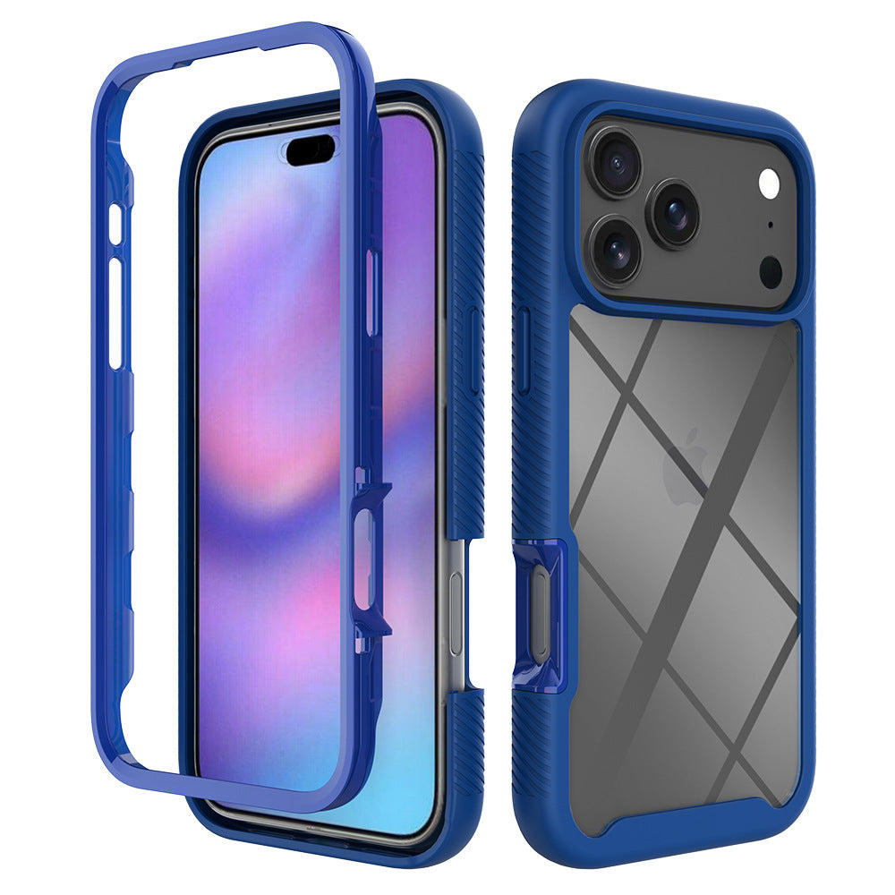 Magnetic Anti-Fall TPU Protective Phone Case with Anti-Fingerprint Finish Compatible with iPhone