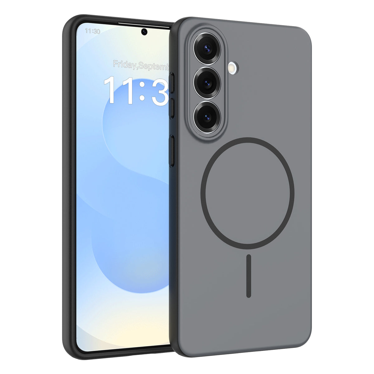 Skin-Feel Magnetic Protective Case for Samsung Galaxy S25 Ultra, S25 Plus, S24 Series - Slim TPU Anti-Fall & Anti-Fingerprint Phone Cover