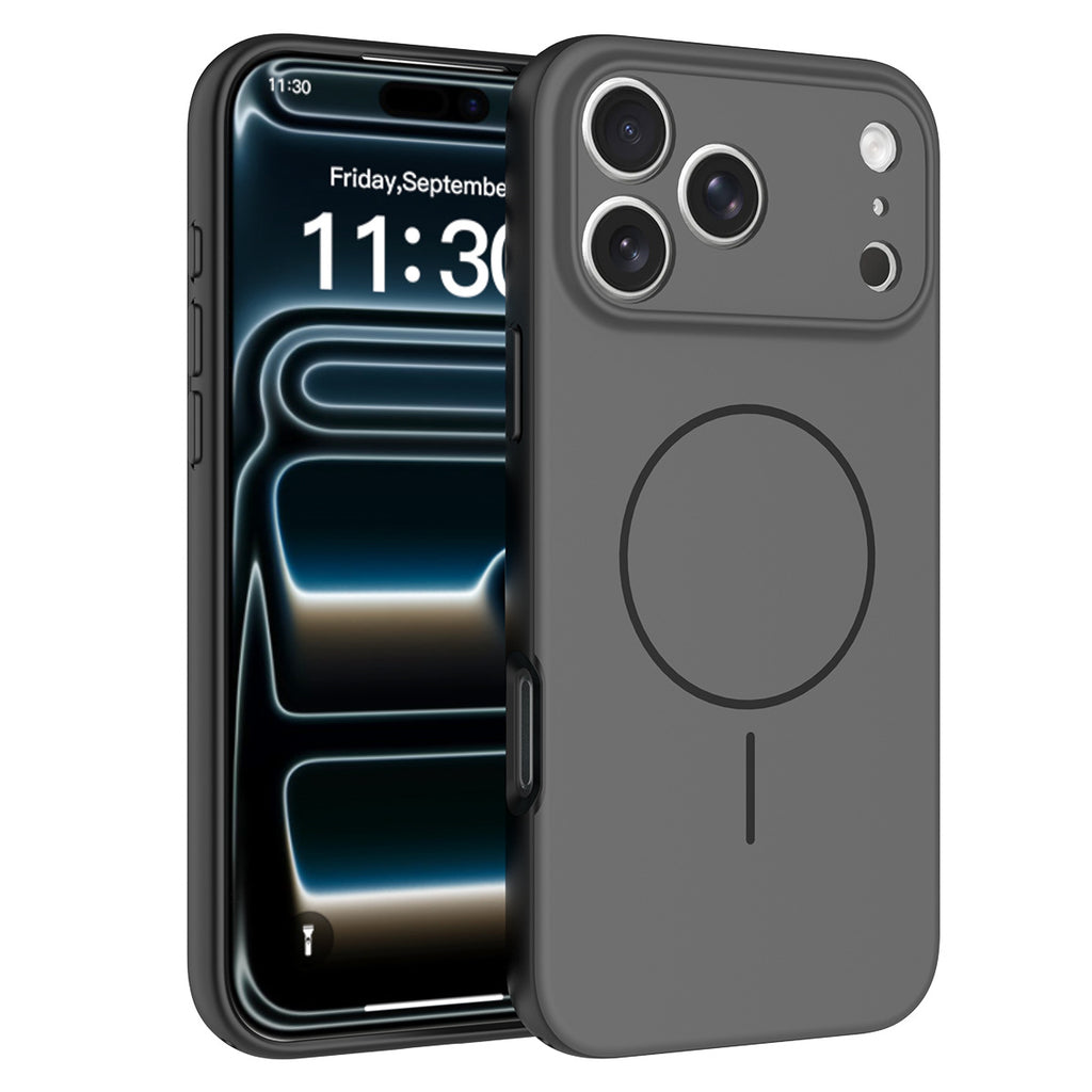 Dual-Color 2-in-1 Magnetic Phone Case for iPhone 17 16 15 Pro Max, Frosted Anti-Fall Protective Cover with Precision Cutouts