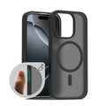 Matte Magnetic Phone Case for iPhone with Skin-Feel Finish and Responsive Two-in-One Buttons - Anti-Fingerprint TPU Protective Cover