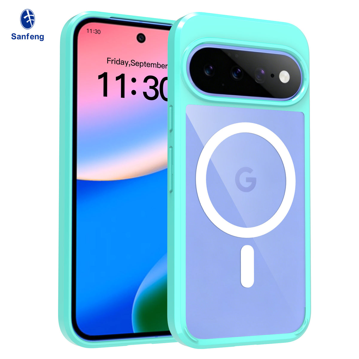 Magnetic Clear Phone Case for Google Pixel - Anti-Yellowing TPU Shockproof Protective Cover