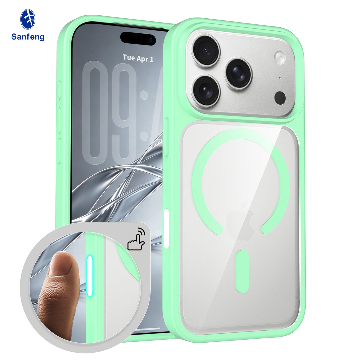 Magnetic Translucent Frosted Case for iPhone 17 Pro Max, Shockproof Skin-Feel Silicone Protective Phone Cover