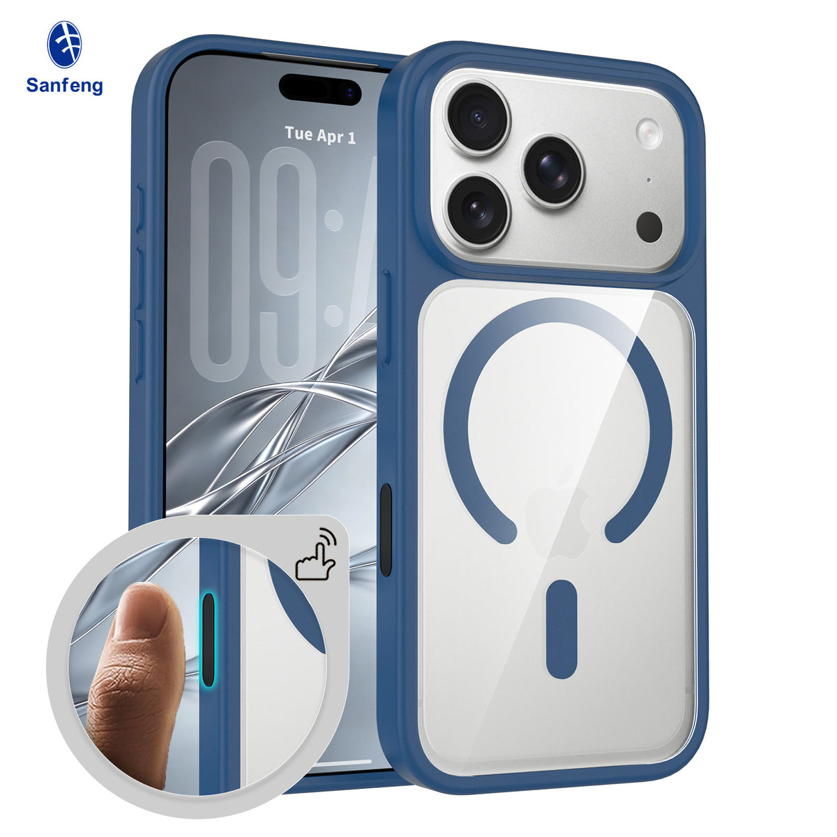 Magnetic Translucent Frosted Case for iPhone 17 Pro Max, Shockproof Skin-Feel Silicone Protective Phone Cover