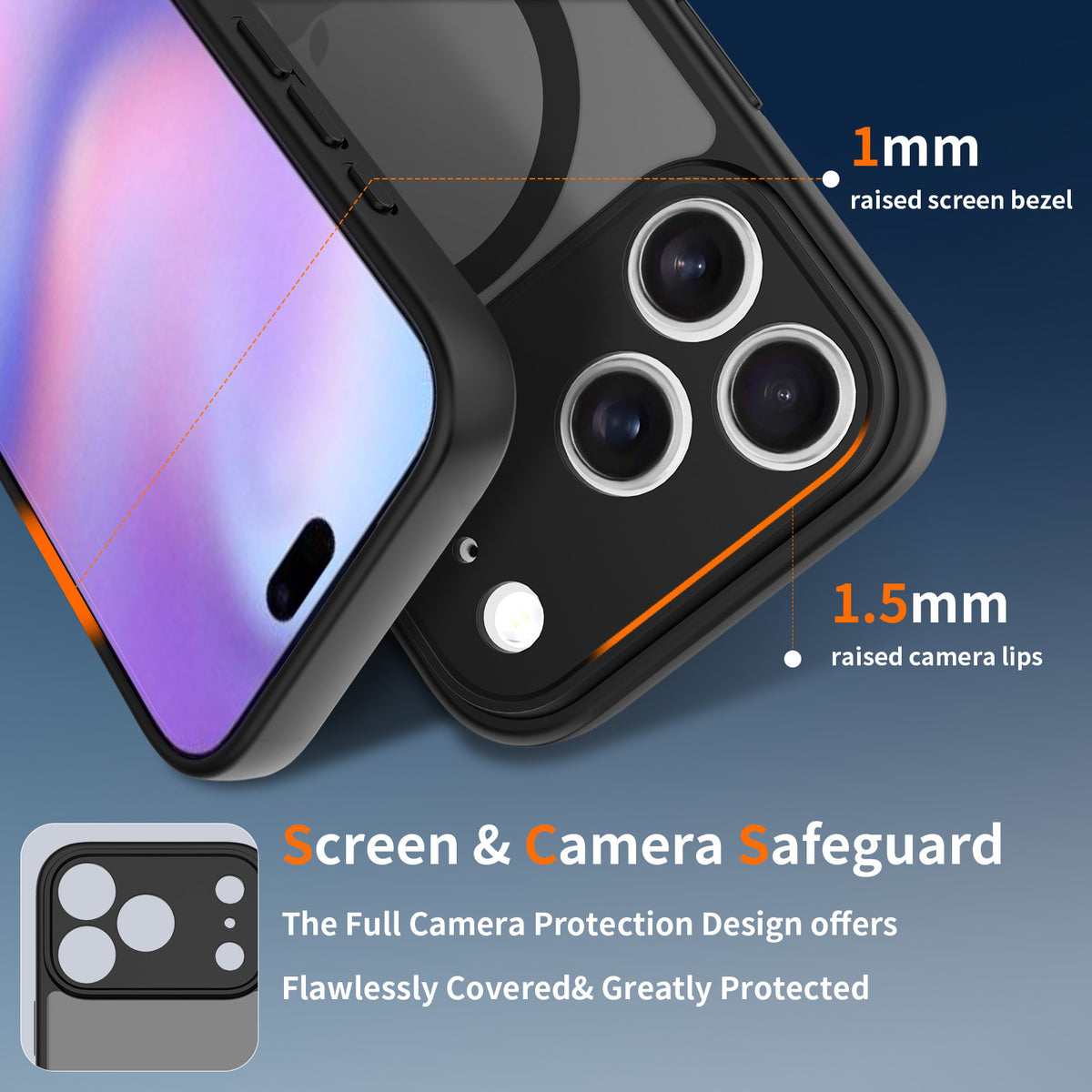 Frosted Magnetic Shockproof Phone Case for iPhone 17 16 15 Pro Max Plus, Anti-Drop Hard Shell with Precision Cutouts