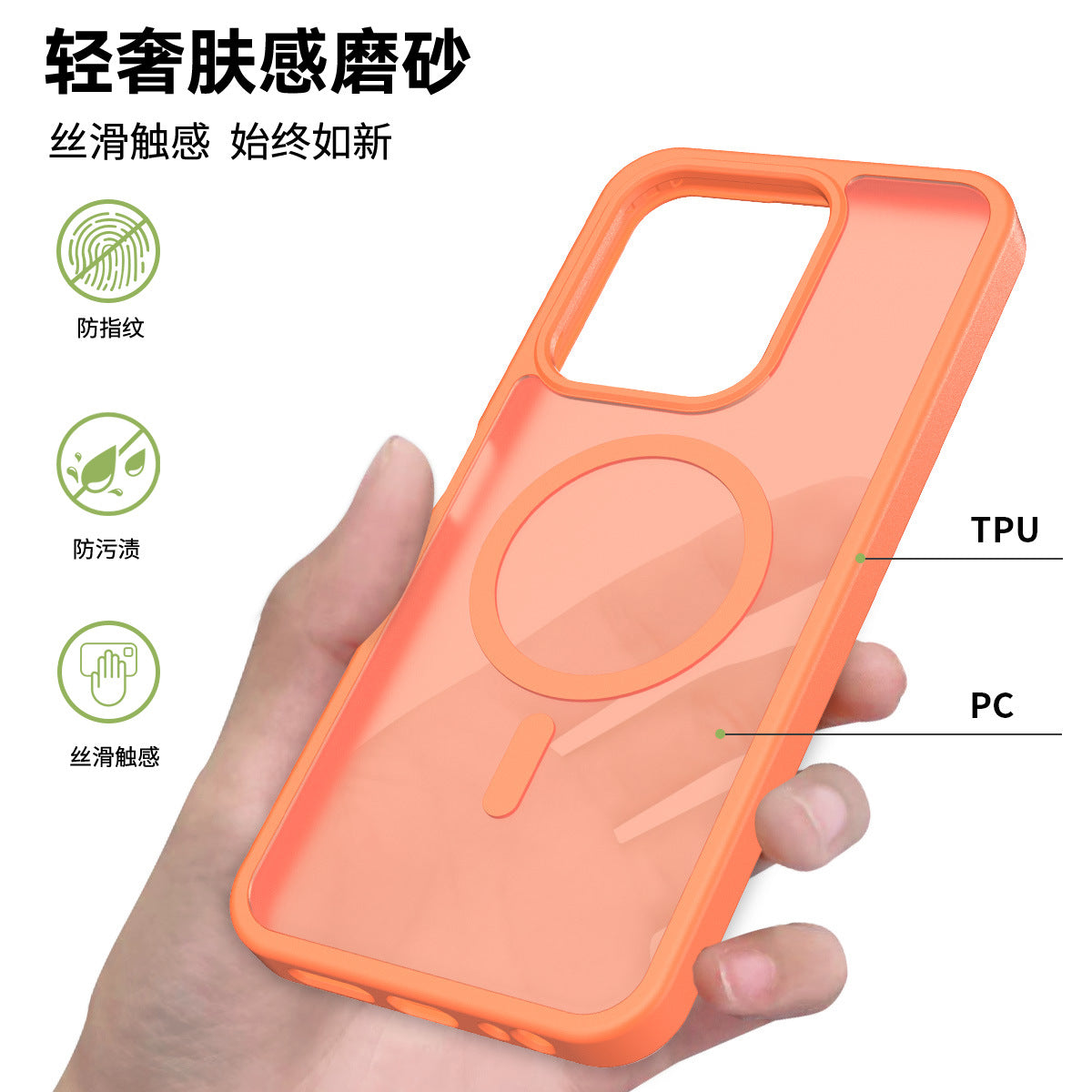 Translucent Matte Magnetic Phone Case with Anti-Fingerprint Drop Protection for Redmi 14C, Note 14 Pro & Xiaomi 15 Series