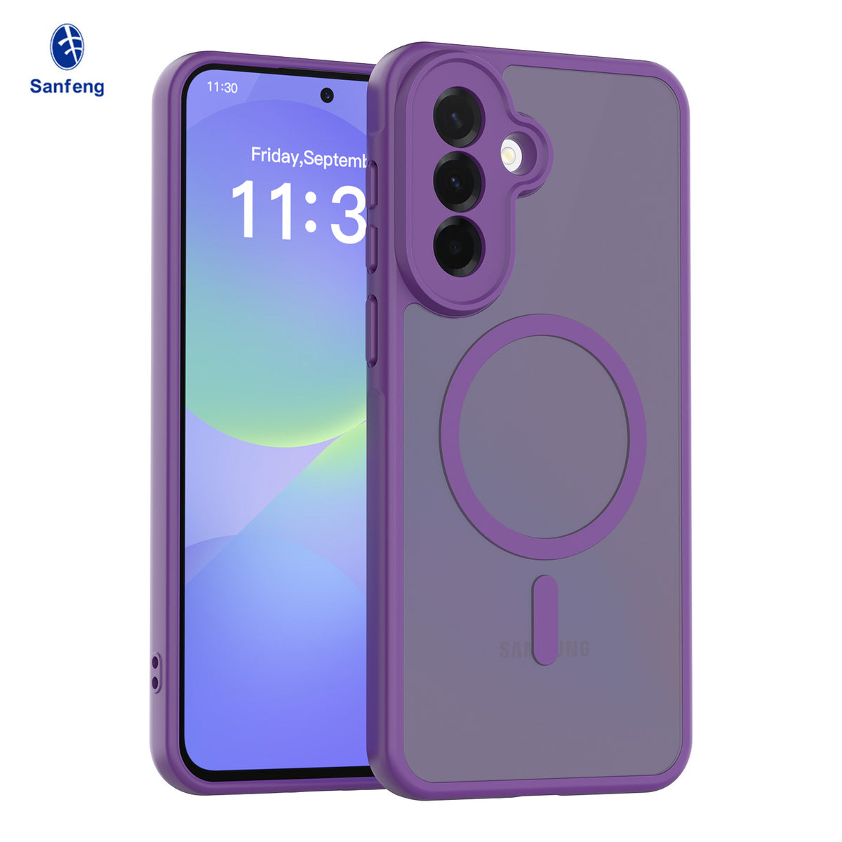 Matte Magnetic Anti-Fall Phone Case for Samsung Galaxy A57 A37 A17 5G A55 Shockproof TPU Protective Cover