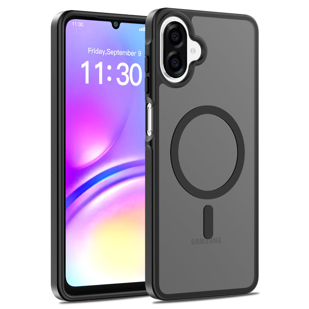 Magnetic Matte Silicone Shockproof Case for Samsung Galaxy A Series, Airbag Anti-Drop Protective Cover