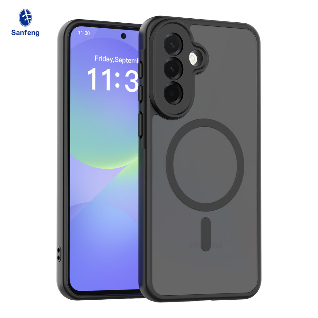 Matte Magnetic Anti-Fall Phone Case for Samsung Galaxy A57 A37 A17 5G A55 Shockproof TPU Protective Cover