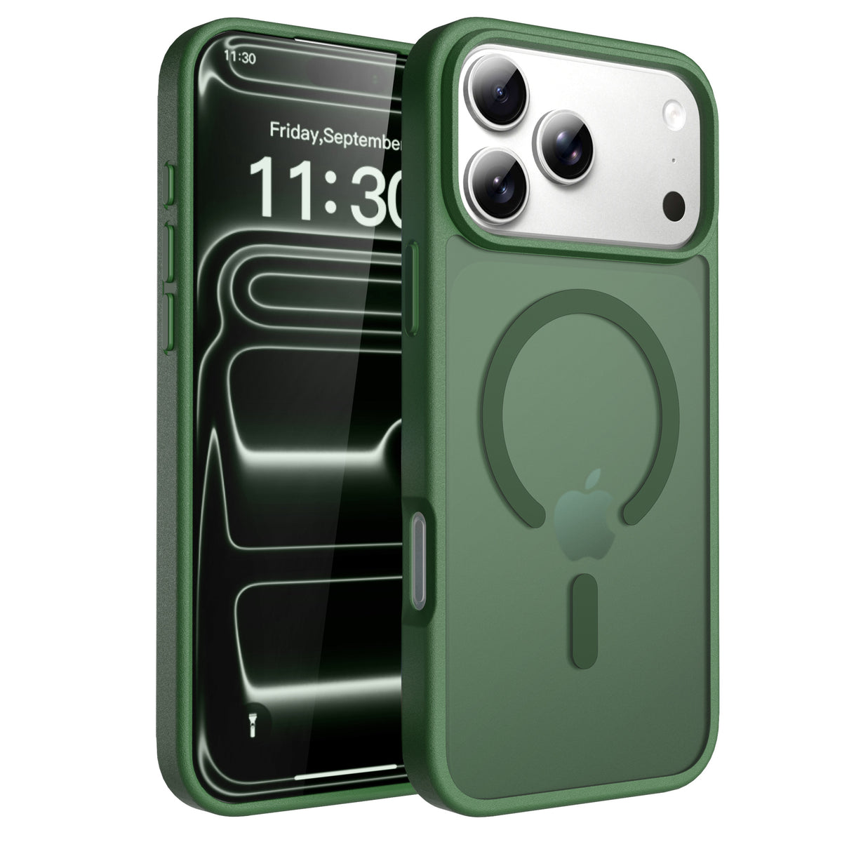 Sanfeng Magnetic TPU Matte Protective Phone Case for iPhone, Anti-Drop Shockproof Slim Cover