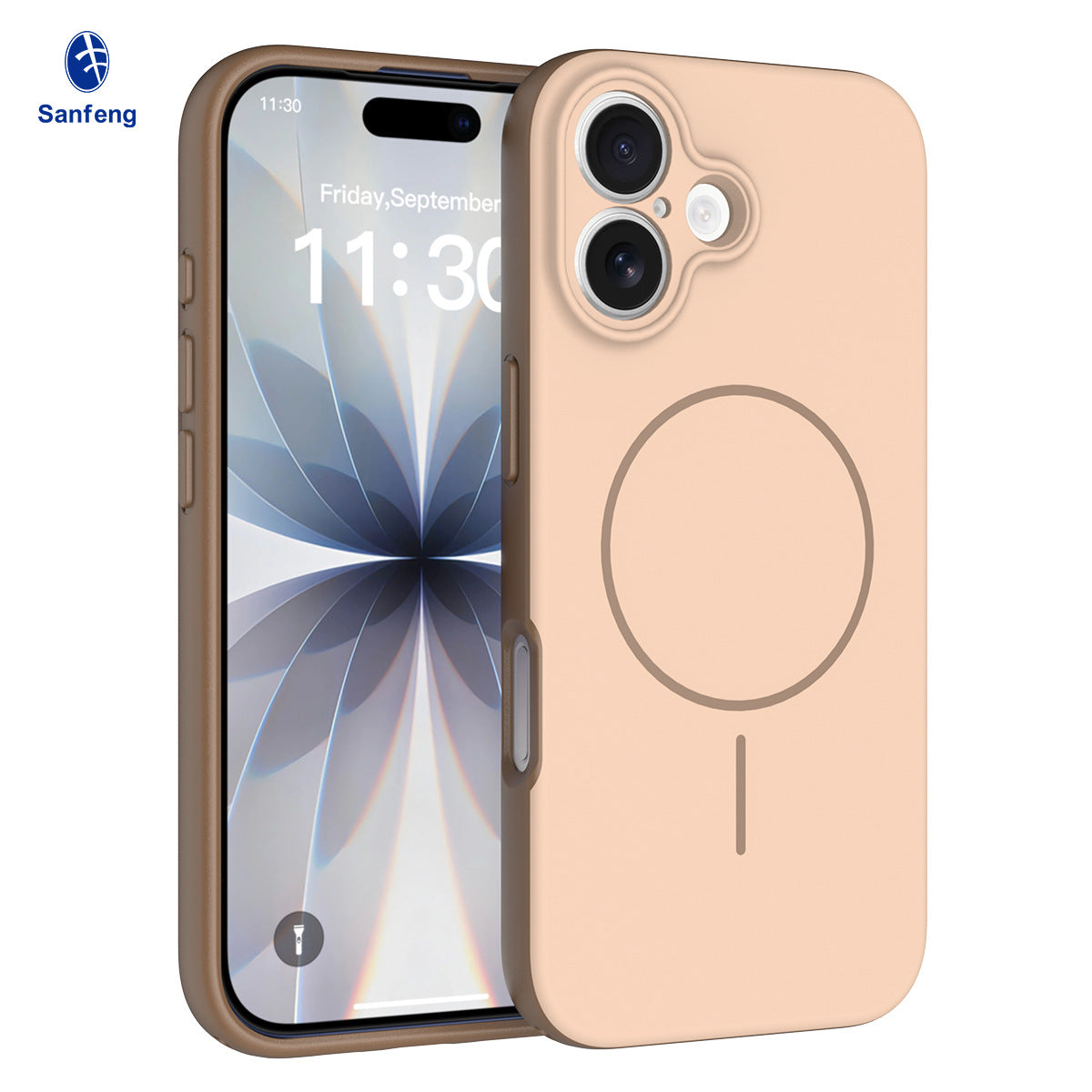 Magnetic Matte 2-in-1 Shockproof Phone Case with Lanyard for iPhone 17 Air, 16 Pro Max, 15 Series - Anti-Drop TPU Protective Cover