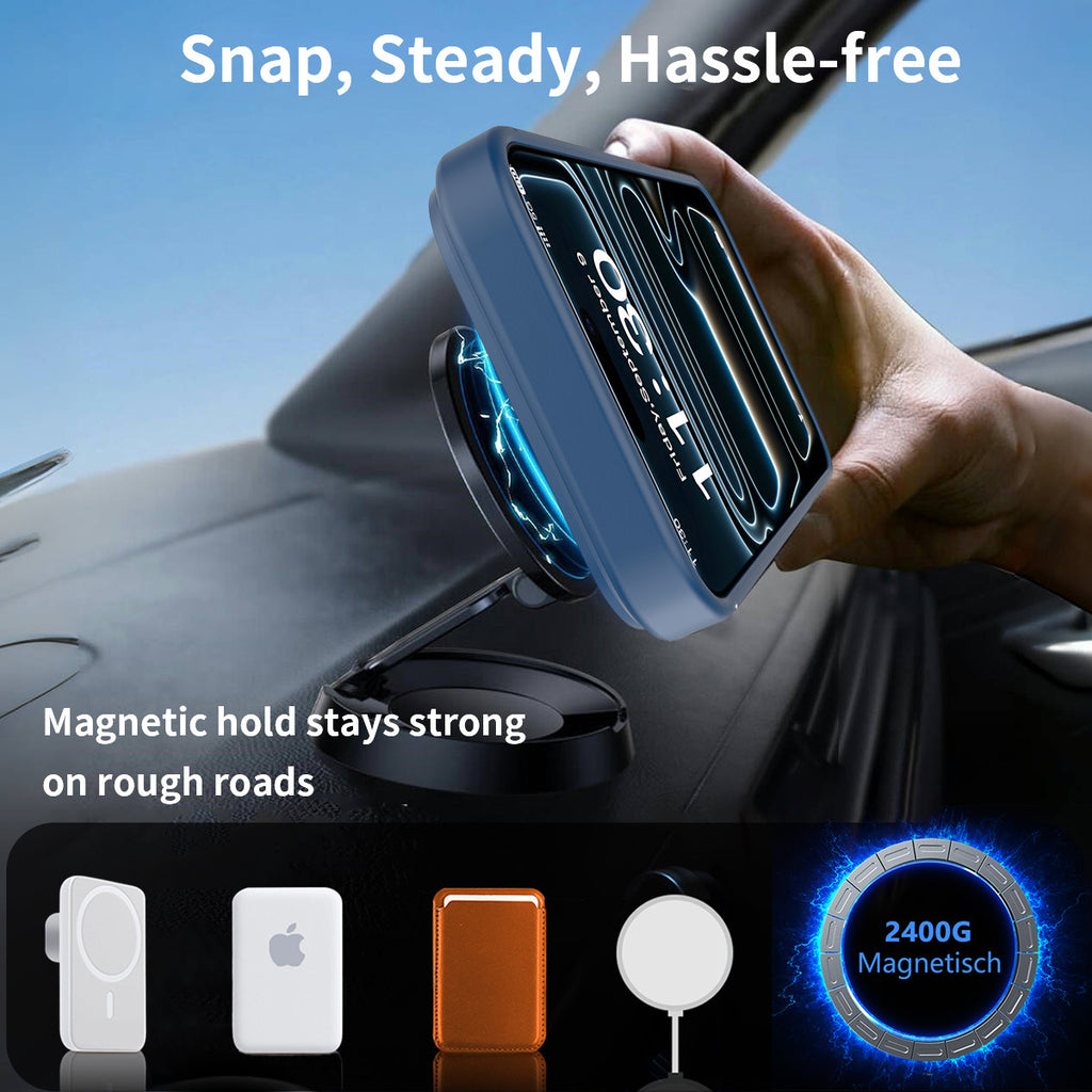 Sanfeng Magnetic Kickstand Phone Case for iPhone 17 Air, Frosted TPU Anti-Fingerprint Shockproof Airbag Cover with Invisible Bracket