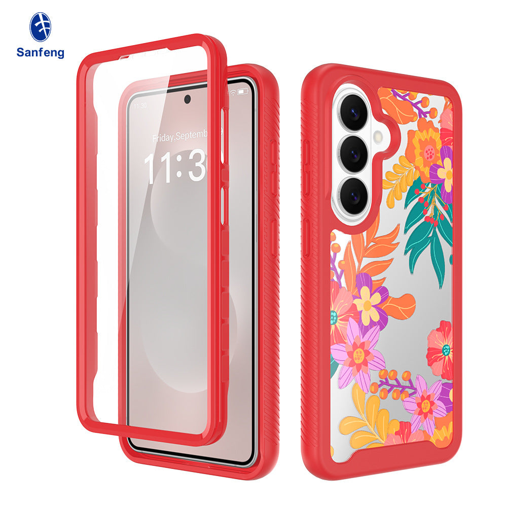 Starry Sky Painting Silicone Phone Case for Samsung Galaxy S26 Ultra, S26, S25 Plus - Magnetic Anti-Fingerprint Protective Cover